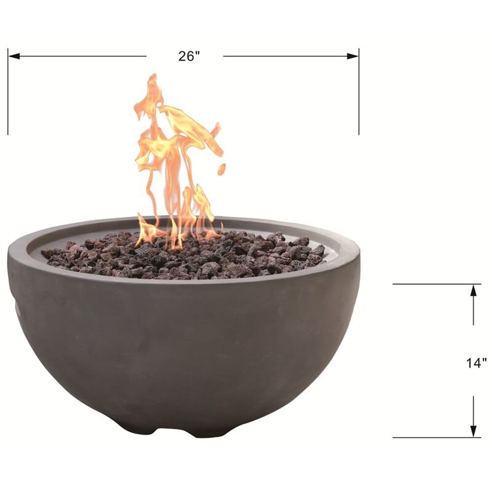 Modeno Nantucket 26" Propane Fire Bowl with Cover