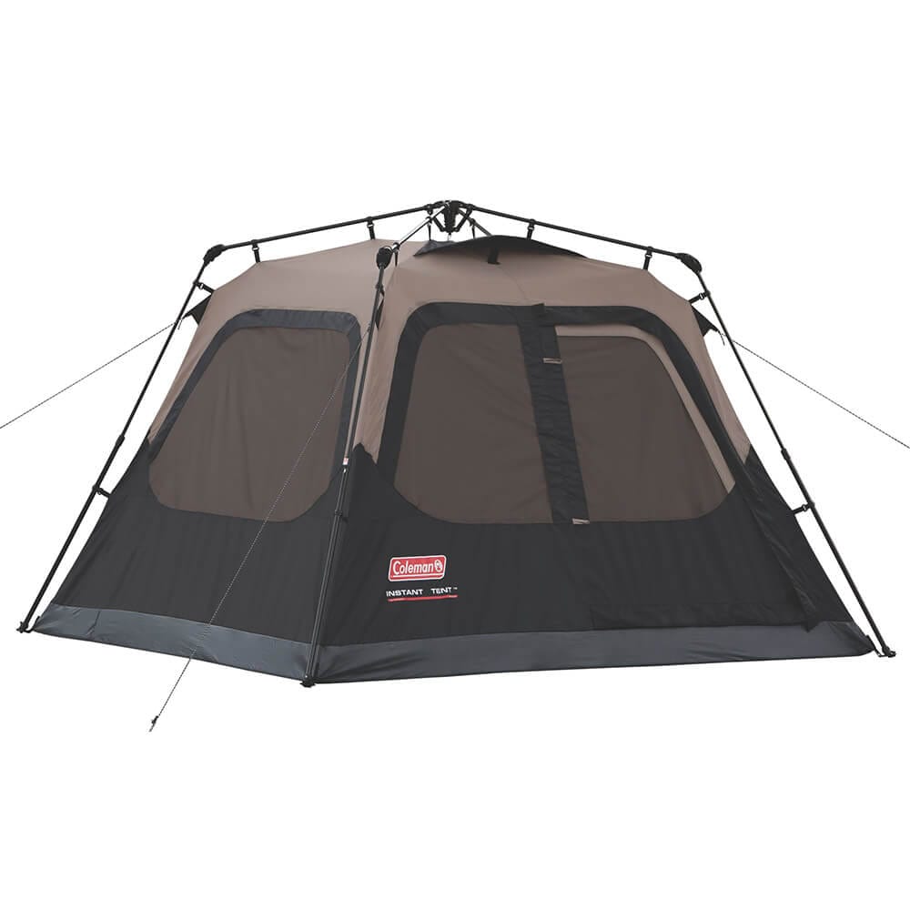 Coleman 4-Person Cabin Camping Tent with Instant Setup, Black/Gray