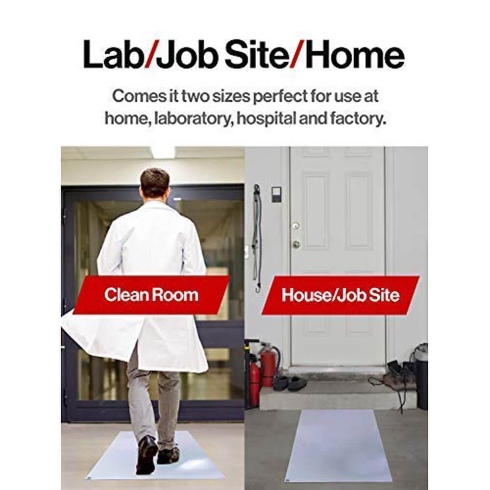 SlipToGrip Sticky Tacky Double-Sided Rubber Floor Mats with Optimal Thickness for Laboratory, Hospital, Office, etc.