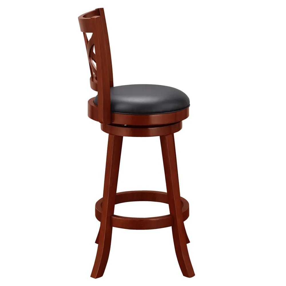 Cardiff 29" Swivel Bar Stool, Cherry