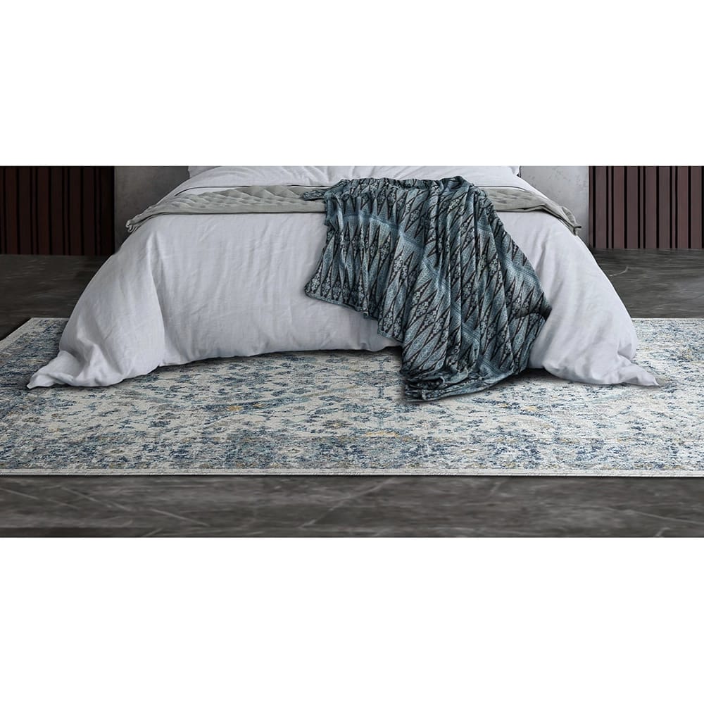 Euston 8'6" x 12'5" Traditional Area Rug, Ivory/Cream