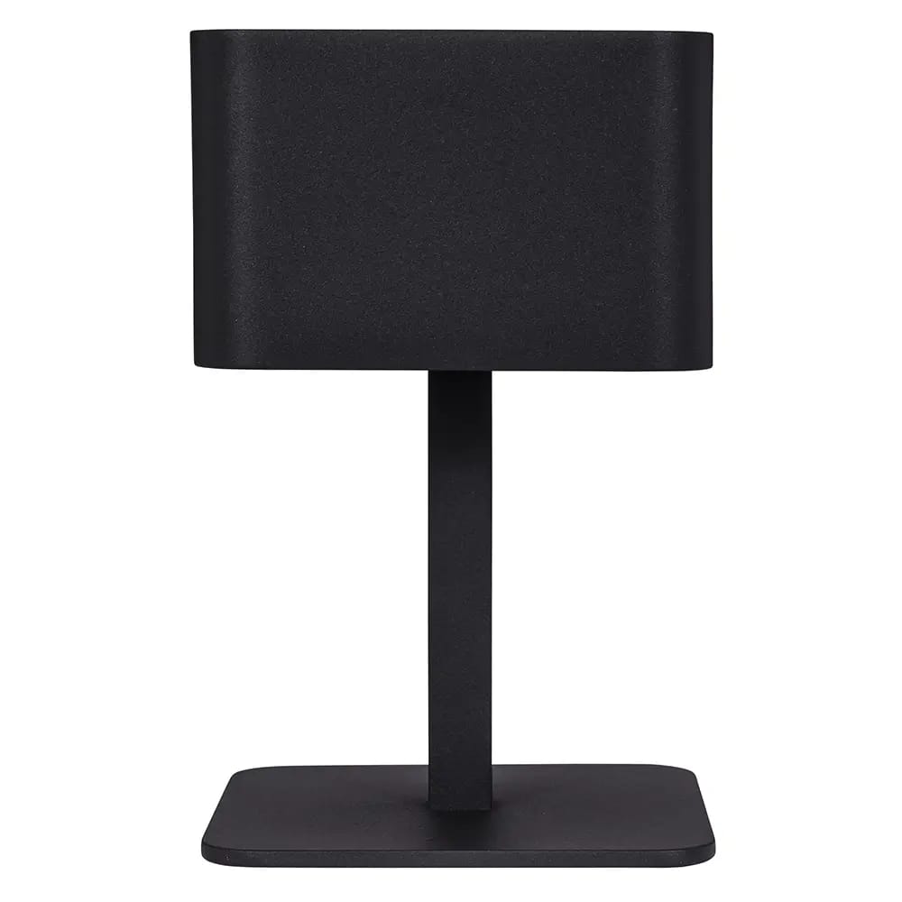Maiori La Lampe Aluminum Pose 2 Solar Table Lamp, Charbon