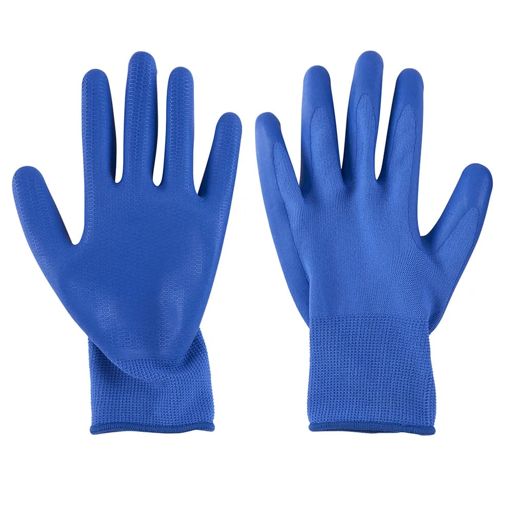 Garden Grove Women's Honeycomb Pattern Garden Gloves, Blue, Size M/L