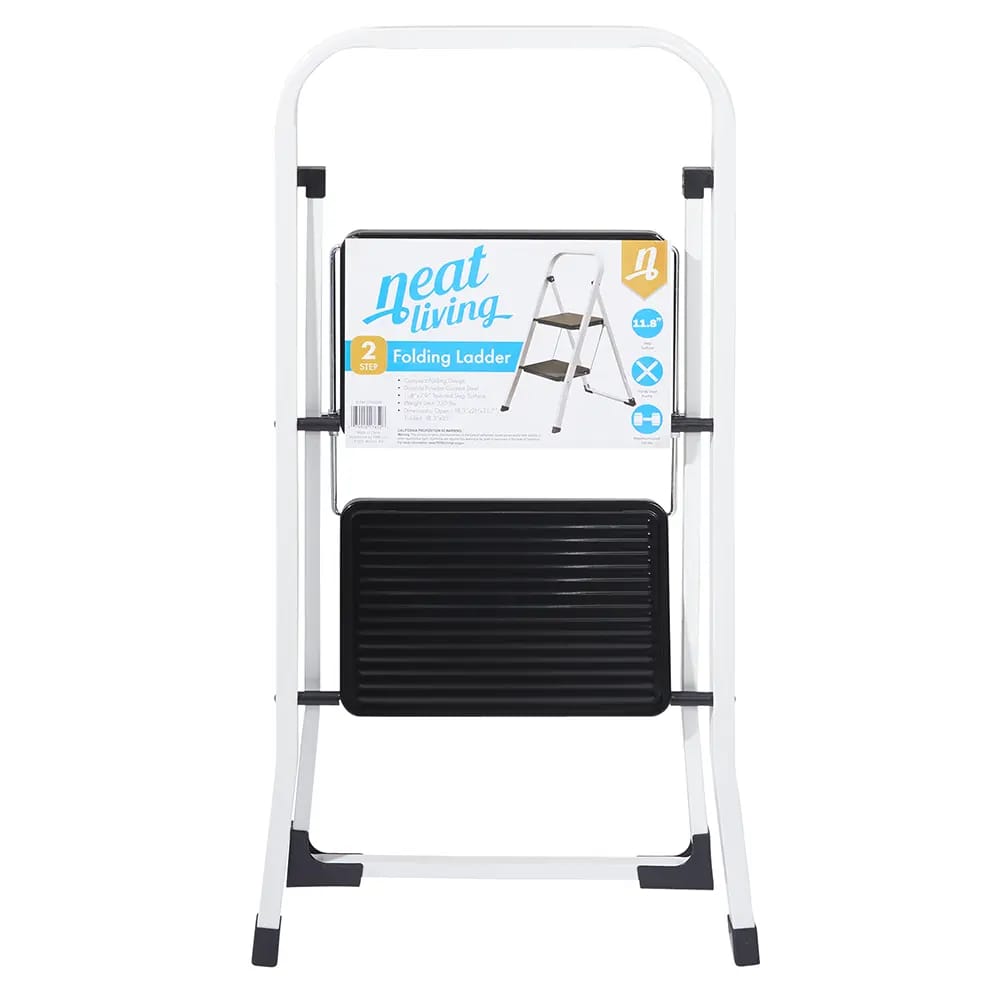 Neat Living 2-Step Folding Ladder, 31.7"