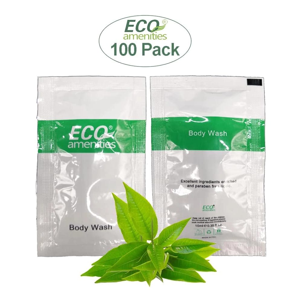 ECO Amenities Travel Size Body Wash, 0.35 fl oz, 100 Pack