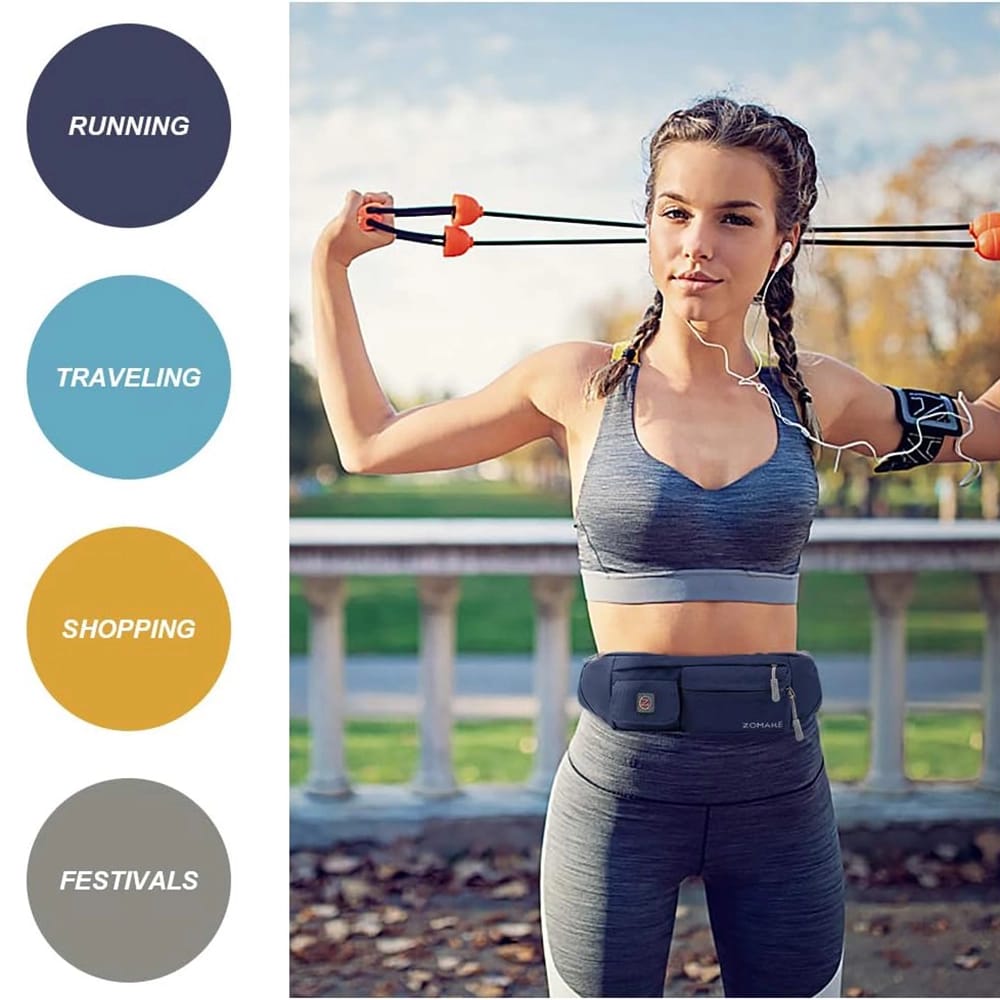 ZOMAKE Small Crossbody Fanny Pack, Navy