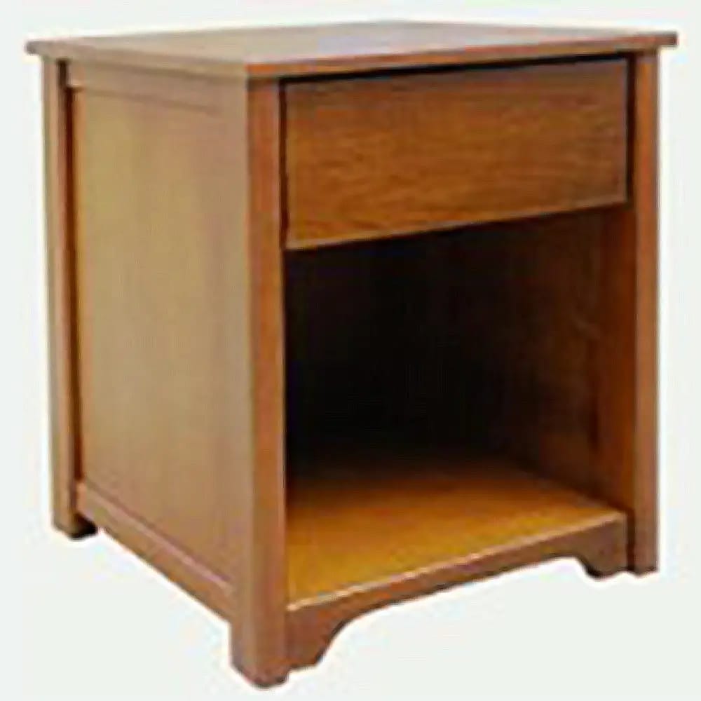 Commercial Quality Wood Top Nightstand, Chestnut