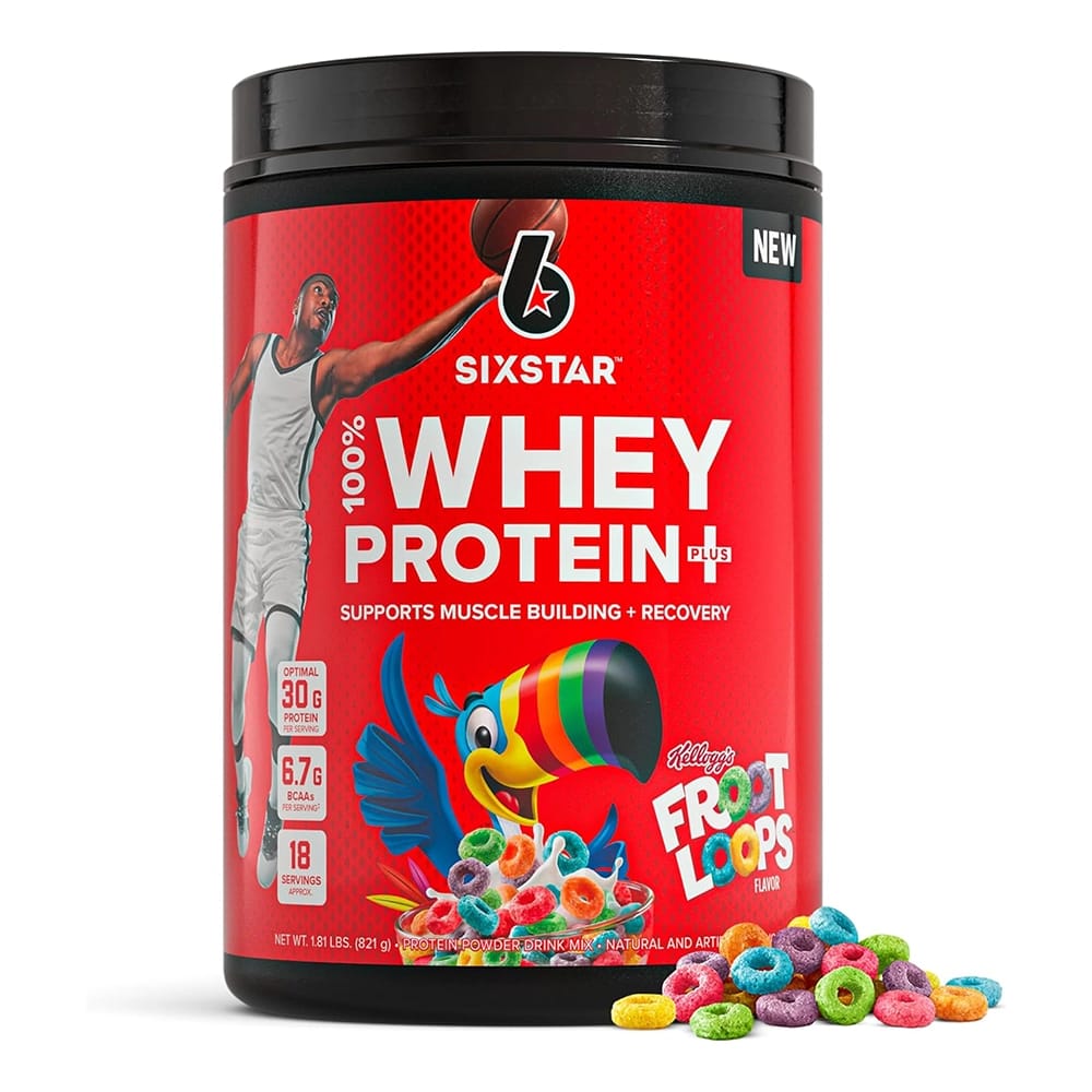 Six Star Whey Protein Powder Plus, Froot Loops Flavor, 1.8 lbs