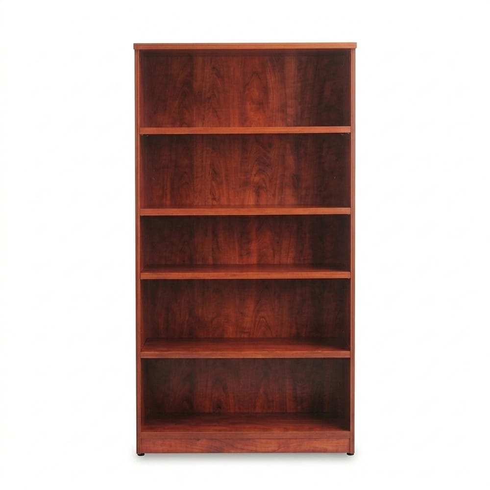 Alera Valencia Series 5-Shelf Bookcase, Mocha, 65"