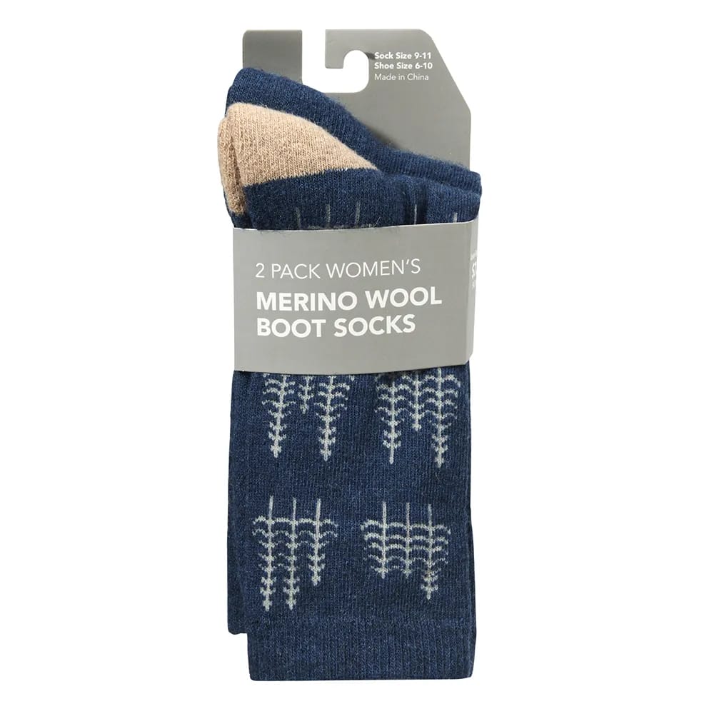 Women's Merino Wool Active Socks, 2 Pack