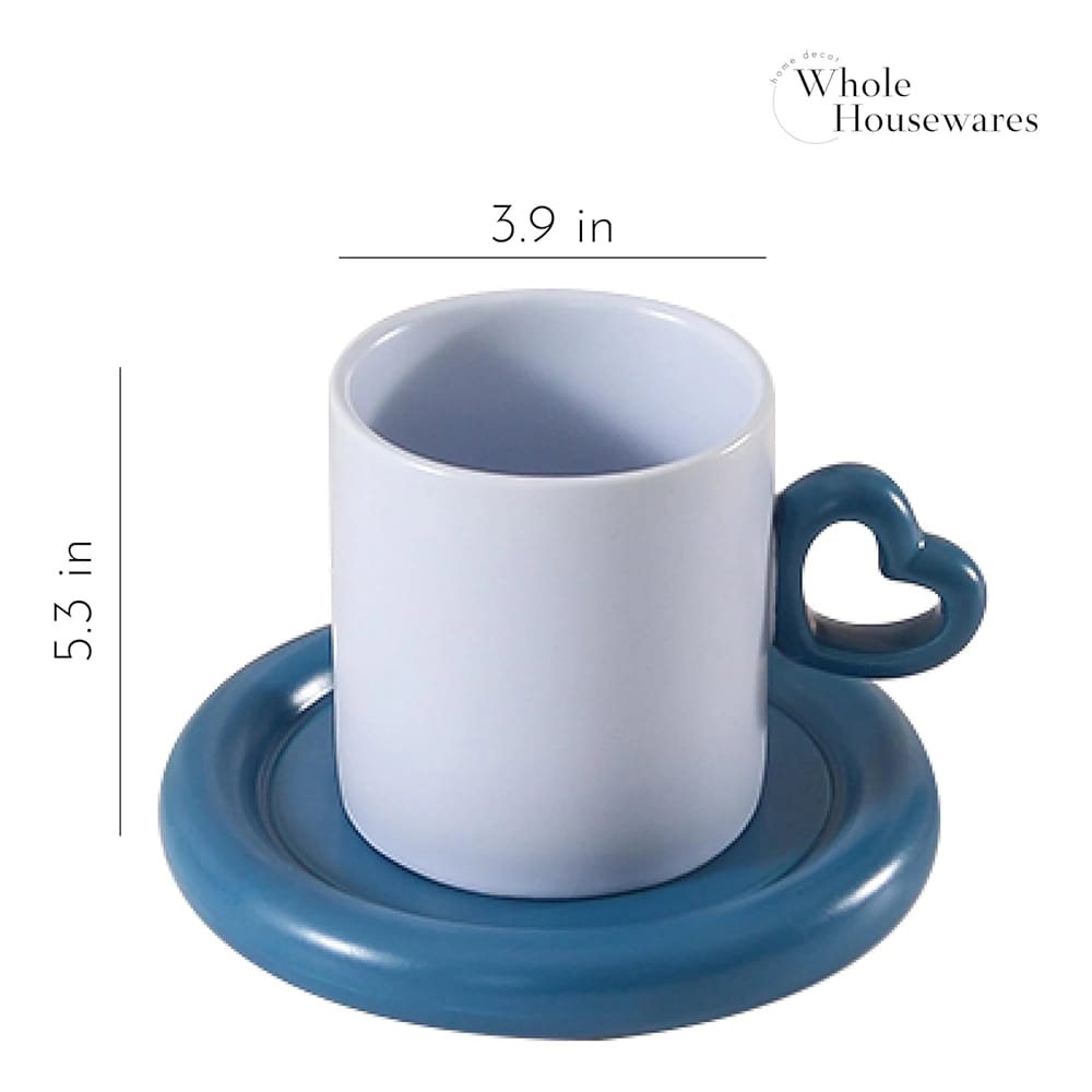 Whole Housewares Ceramic Coffee Mugs, Set of 4