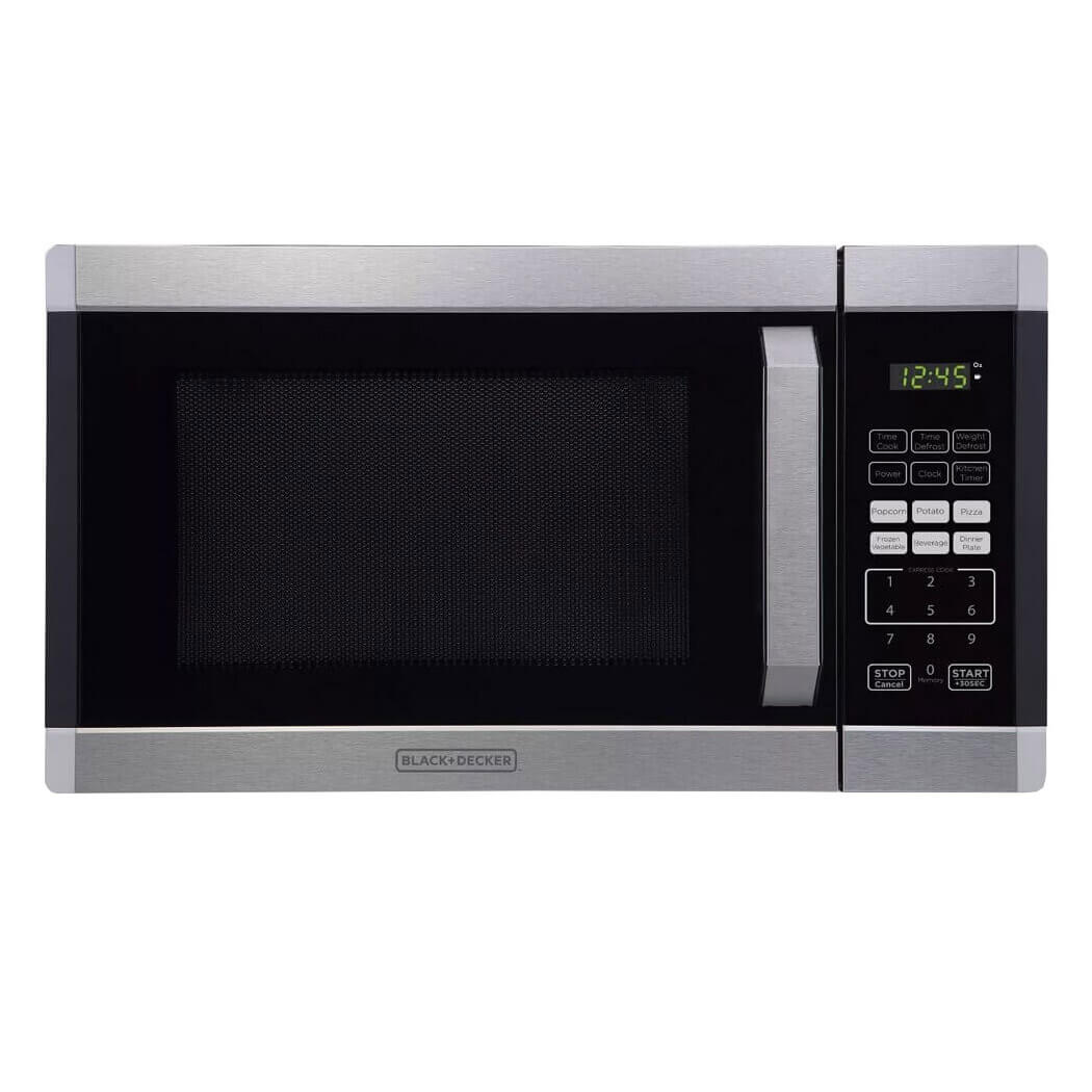 BLACK+DECKER 900W Stainless Steel Microwave Oven