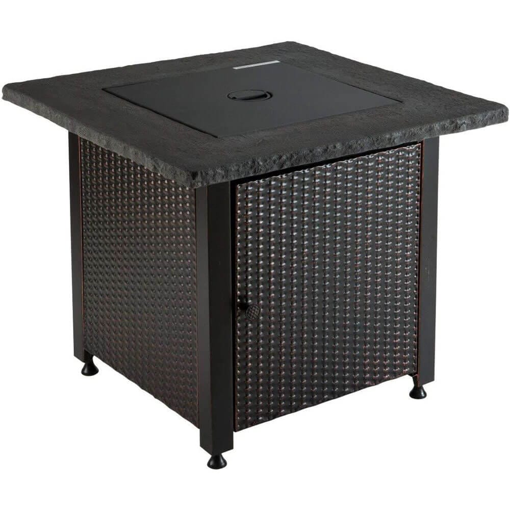 Endless Summer 30" Outdoor Propane Gas Fire Pit, 50,000 BTU, Green Fireglass