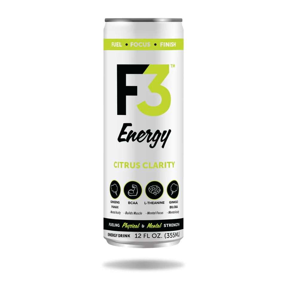 F3 Energy Drink Citrus Clarity, 12 fl. oz.