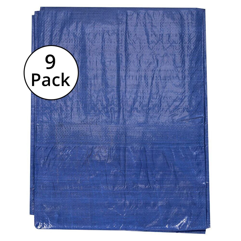 10' x 12' All-Purpose Weather Resistant Tarps, 9-Pack