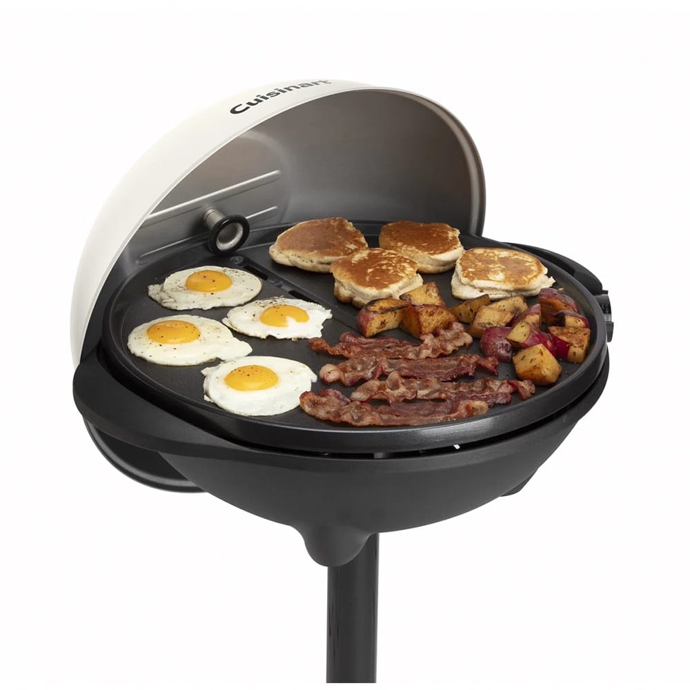 Cuisinart 2-in-1 Indoor/Outdoor Electric Griddle, Coconut Cream