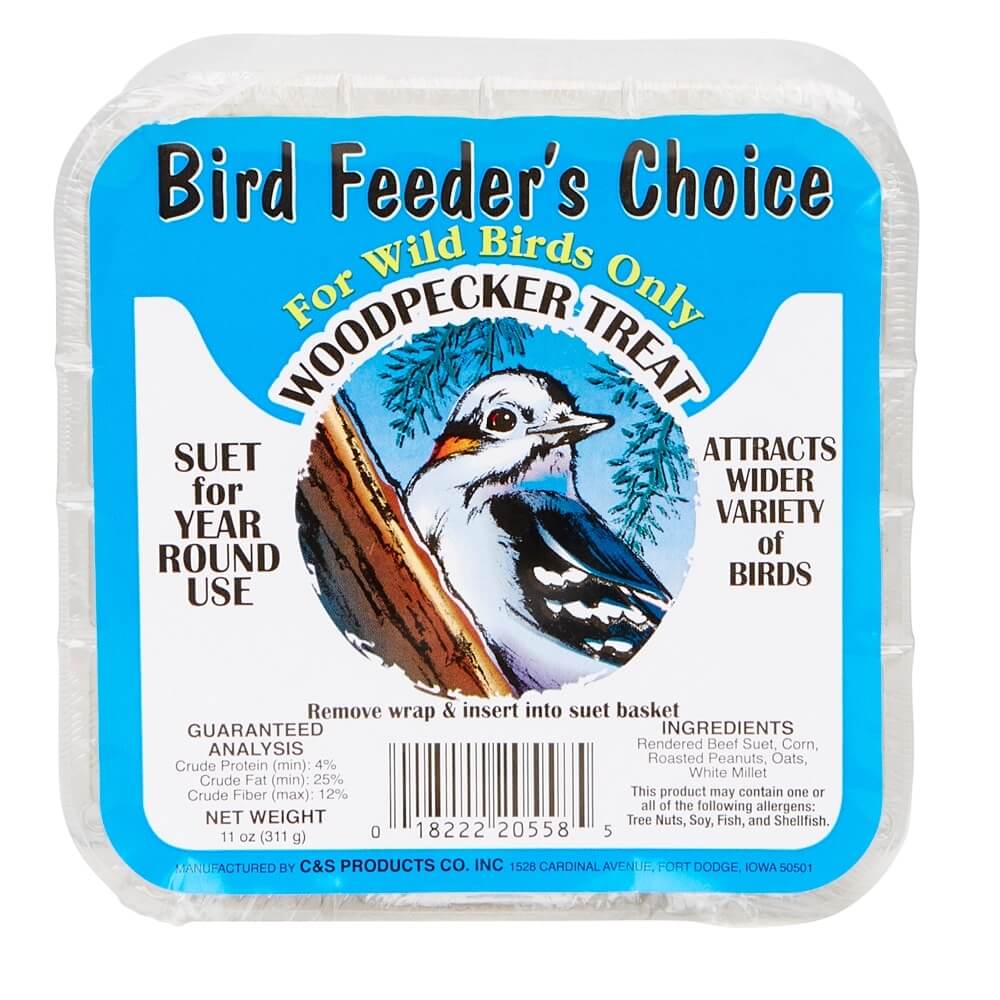 Bird Feeder's Choice Woodpecker Treat Suet, 11 oz