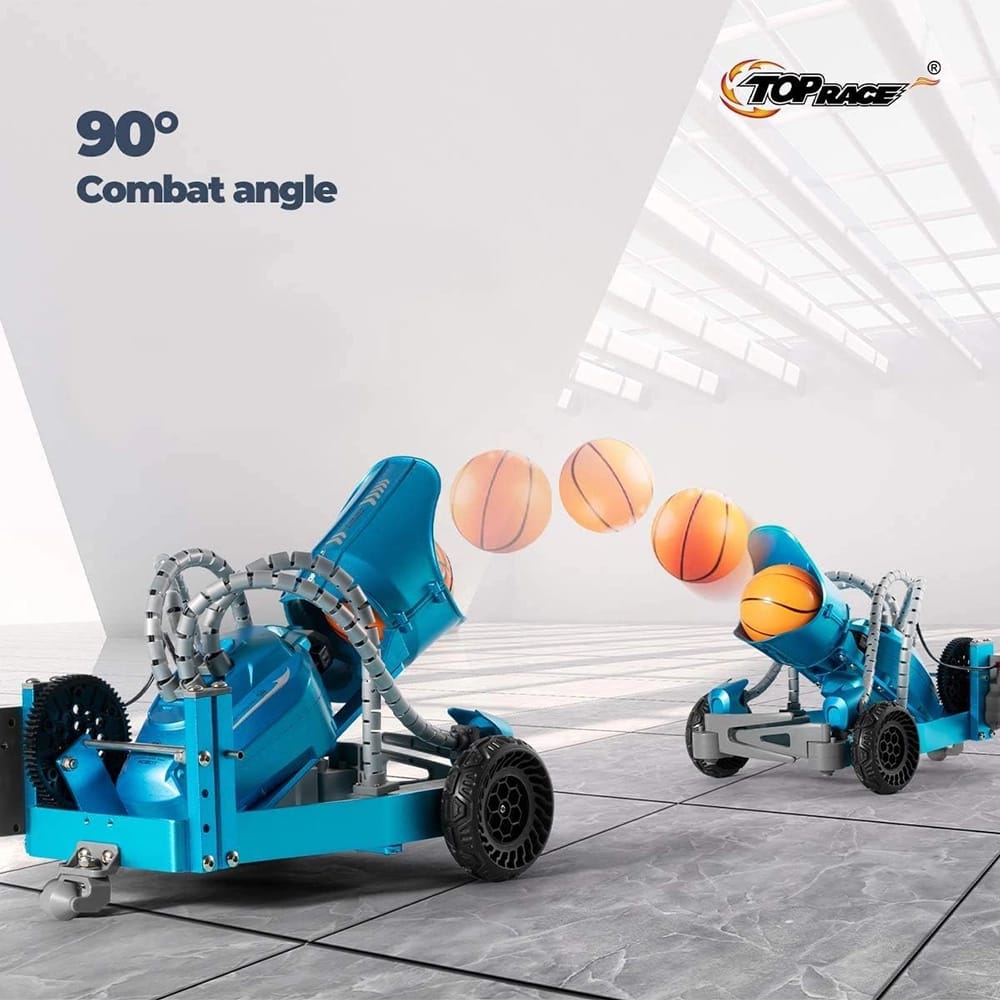 Top Race DIY Robotic Catapult, Blue/Gray