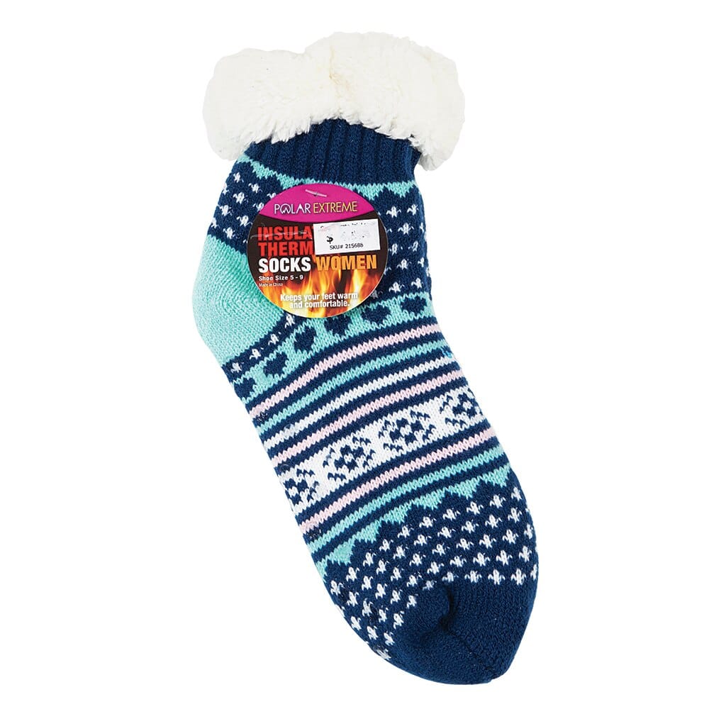 Polar Extreme Women's Insulated Thermal Socks with Sherpa Cuffs