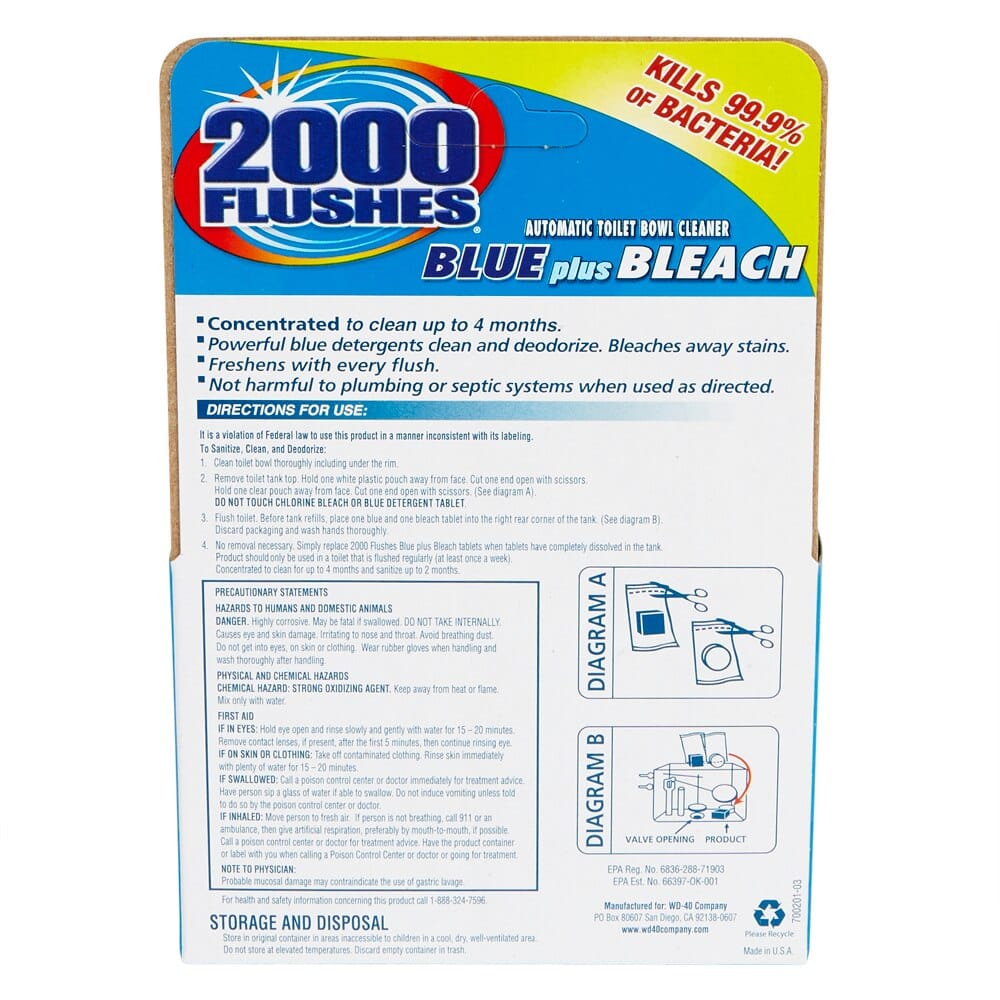 Automatic Toilet Bowl Cleaner, 2-tablets