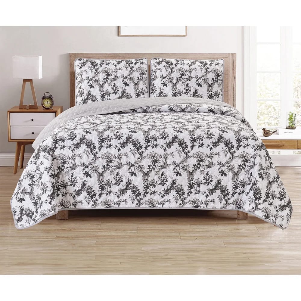 Dan River Full/Queen Printed Quilt Set, 3 Piece