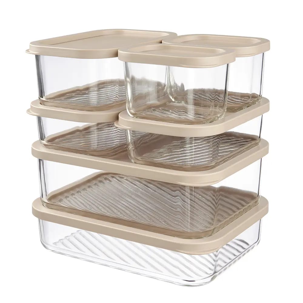 Home Living 7-Piece Glass Storage Set