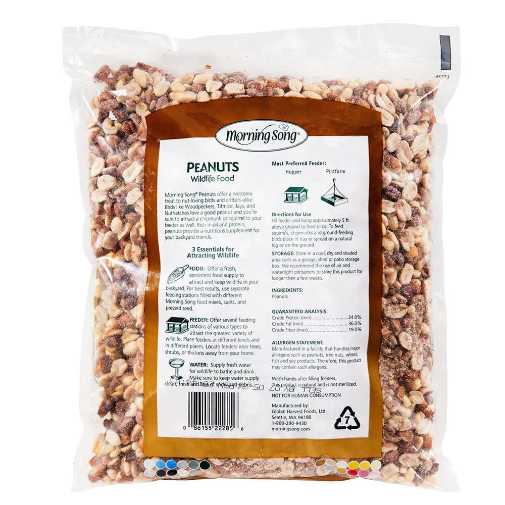 Morning Song Wildlife Food Peanuts, 3 lbs