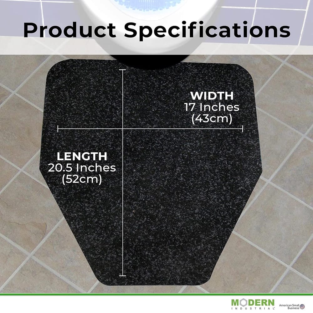 Non-Slip Floor Urinal Mats, 6 Pack