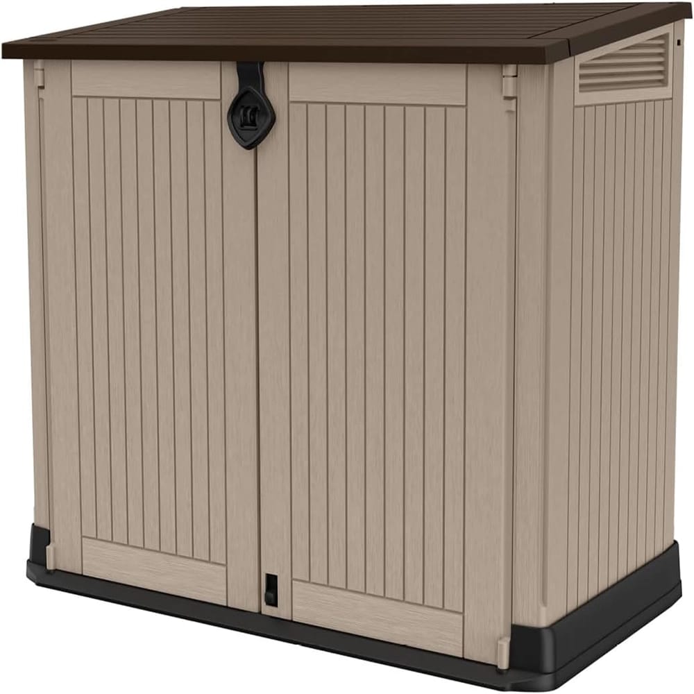 Keter Store-It-Out MIDI Outdoor Resin Storage Shed, Beige