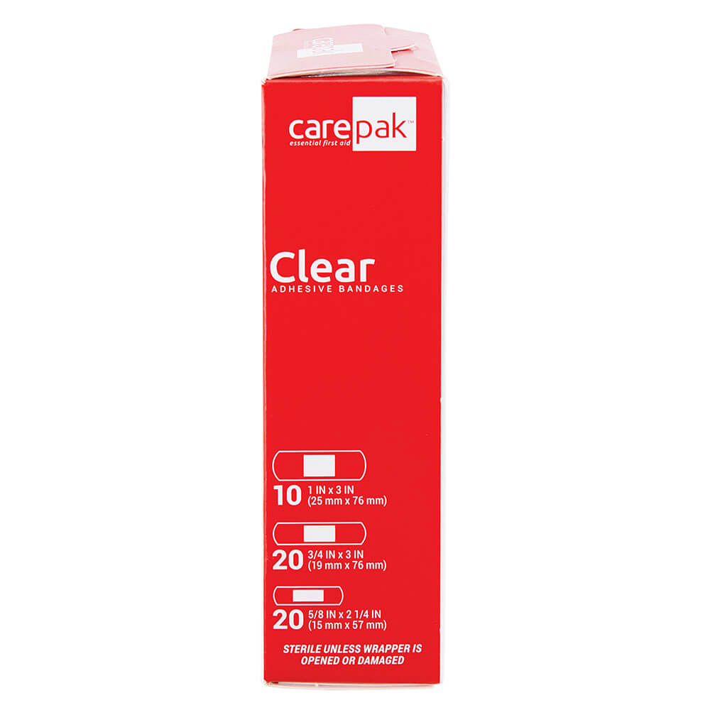 carepak Clear Adhesive Bandages, 50 Count