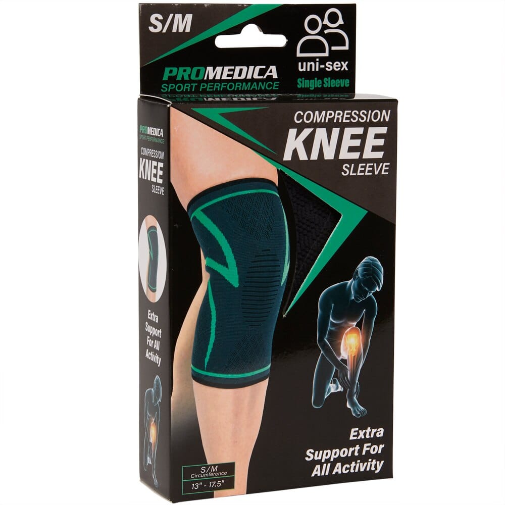 Promedica Sport Performance Uni-Sex Compression Knee Sleeve, Small/Medium