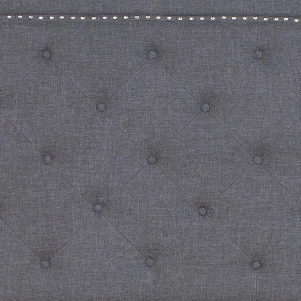 Brighton Tufted Upholstered Platform Bed, Queen, Light Gray