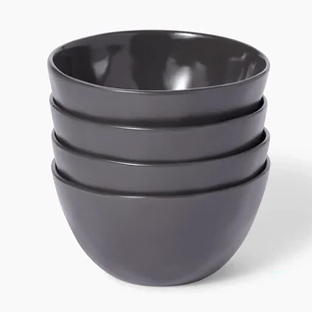Leeway Bowl, Solid Slate, Set of 4