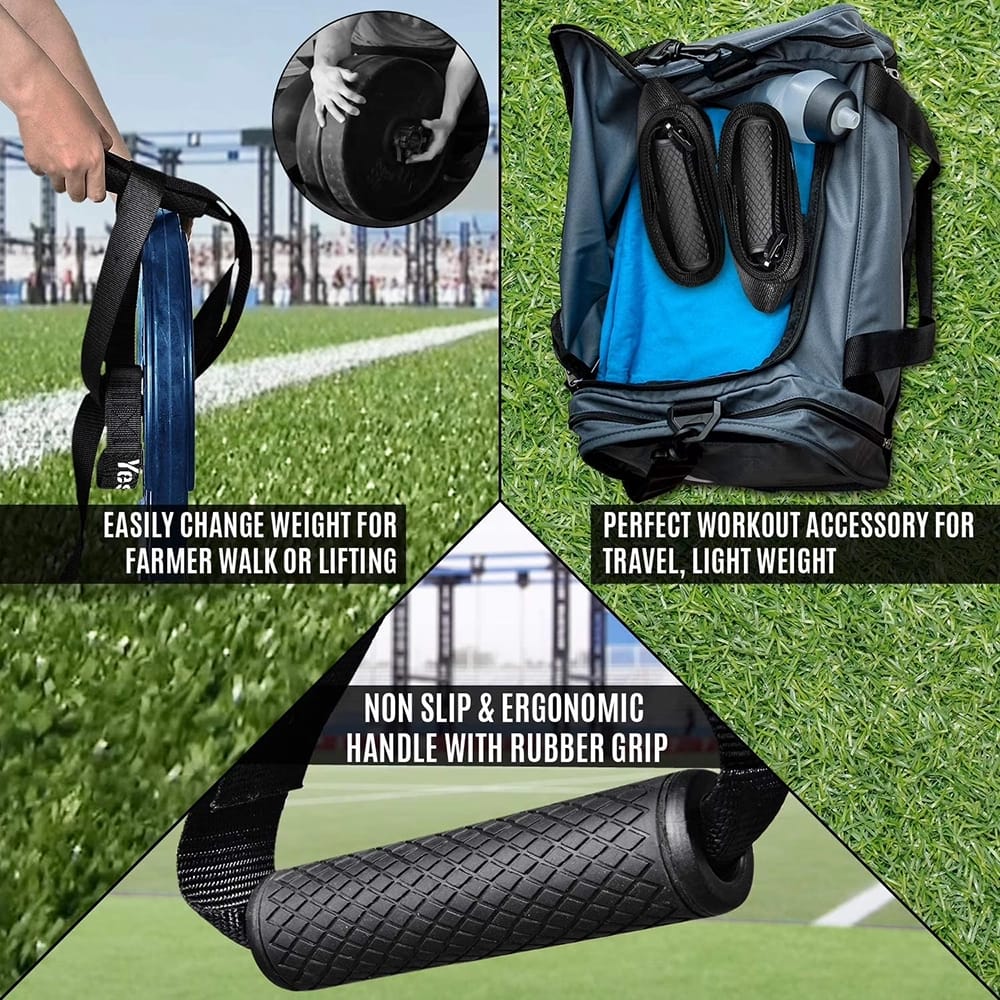 Yes4All Weightlifting Handle Straps With Non-Slip & Ergonomic Handle