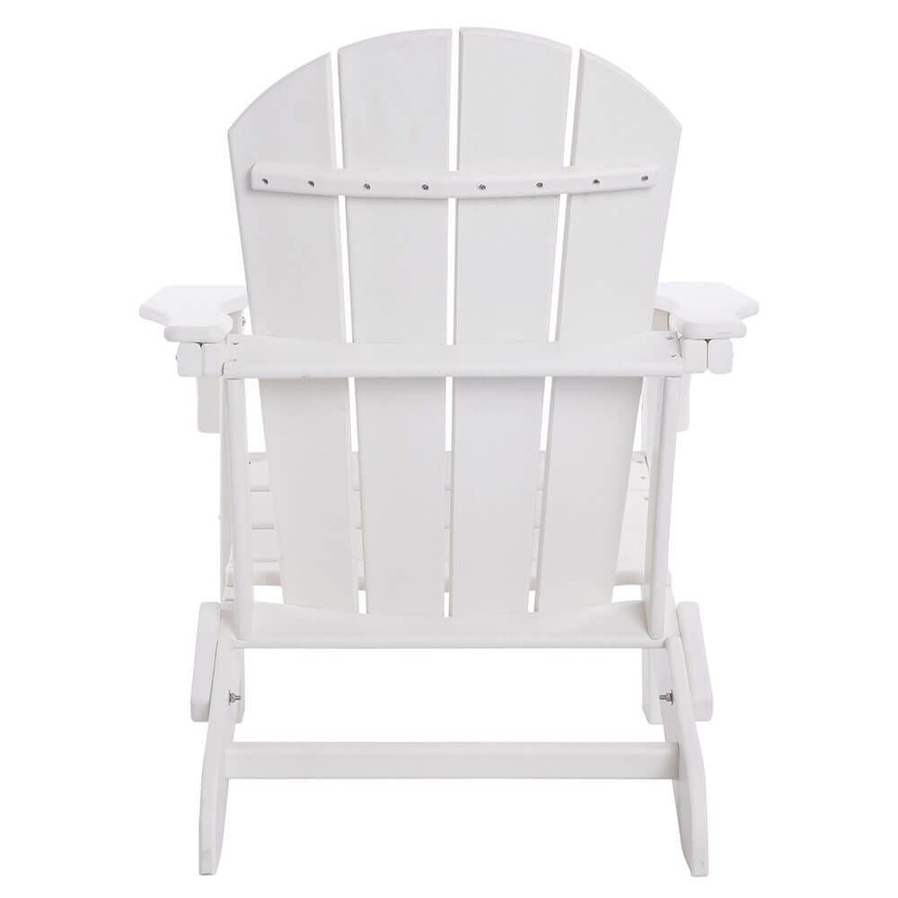 All-Weather Folding Adirondack Chair, White