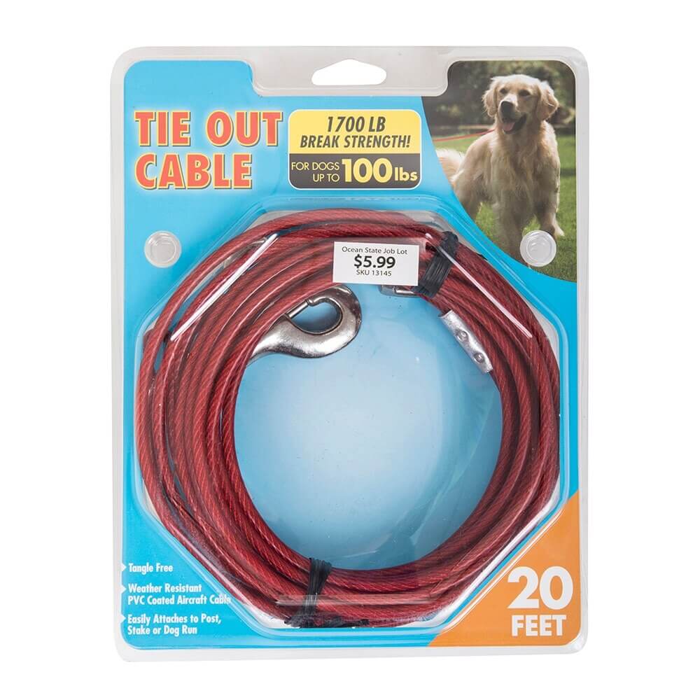 20' Dog Tie Out Cable