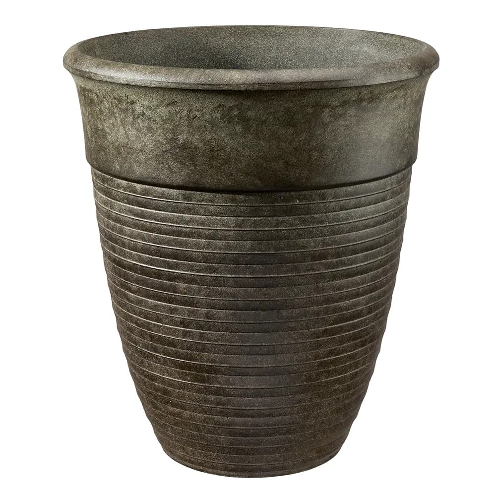 Resin Planter, Brown, 17" x 19"