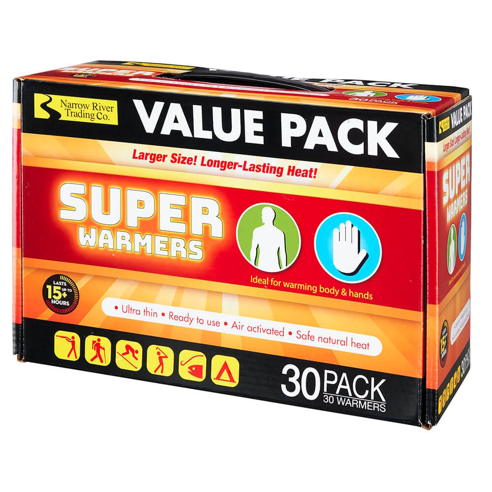 Narrow River Trading Co. Super Warmers Value Pack, 30 Piece