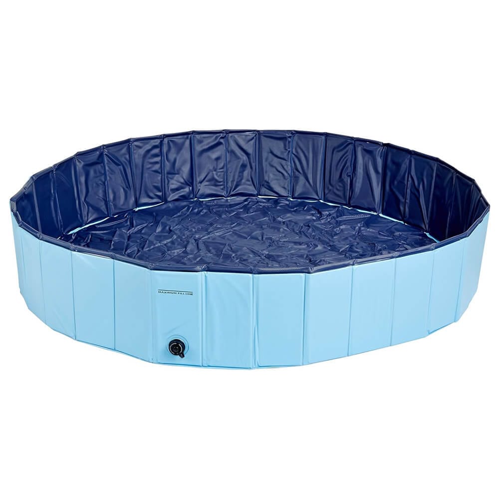 Cool Pup Splash About Large Portable Dog Pool, Blue