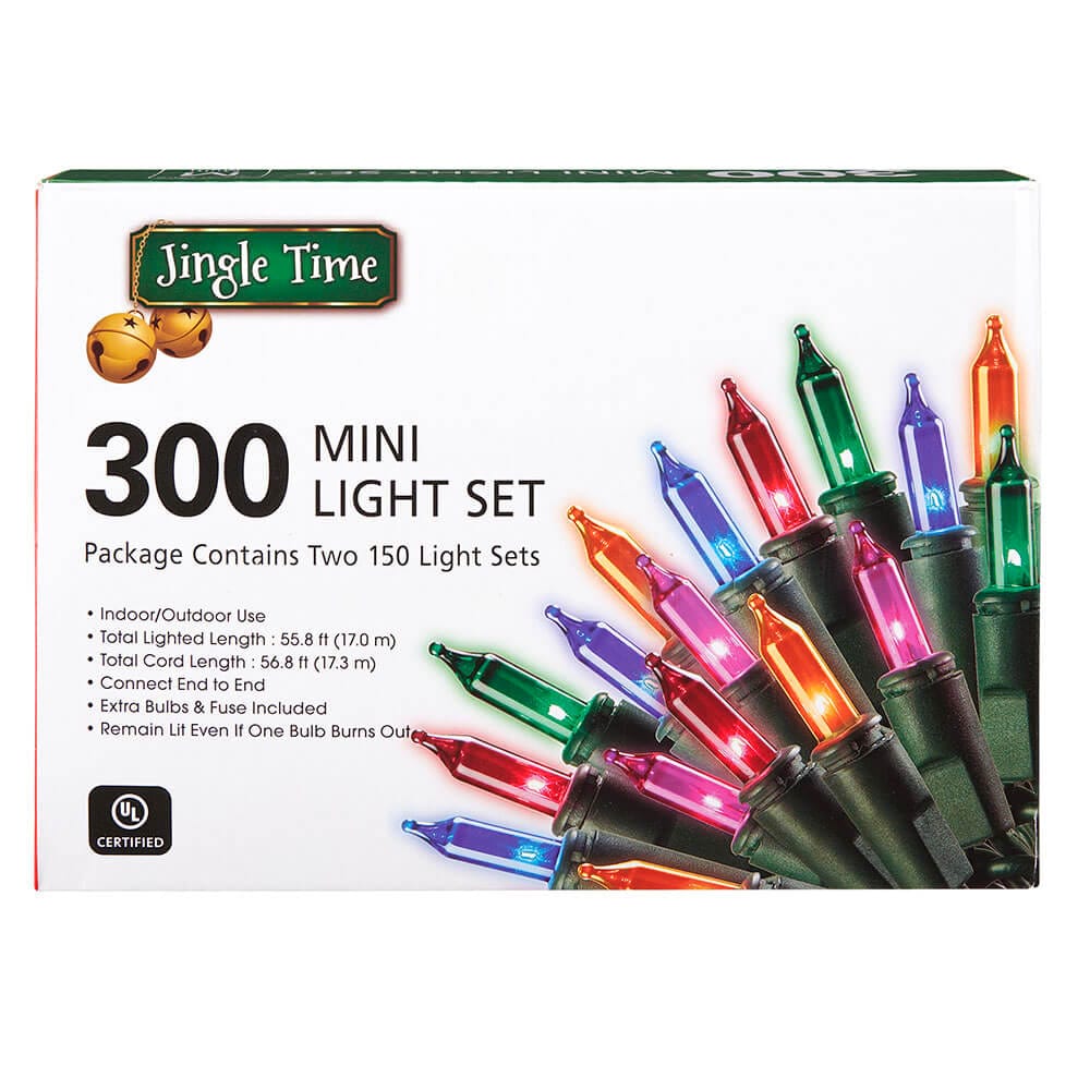 Jingle Time Multi-Colored 300 Mini Light Set