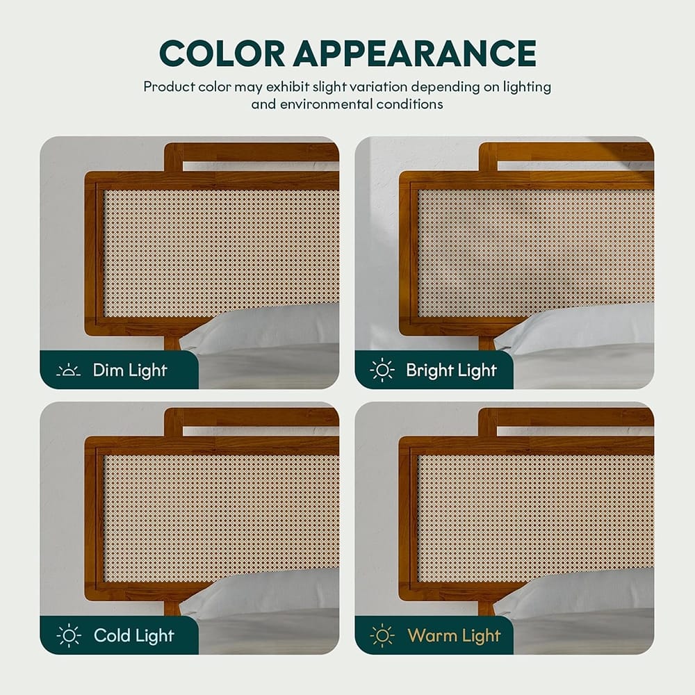 Bme Neil King Bed Frame, Milk Chocolate