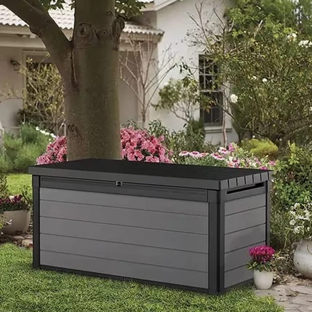 Keter Premier 150 Gallon Deck Box, Gray