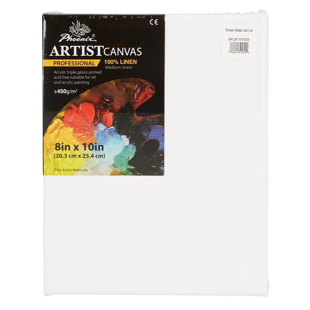 Phoenix Professional Linen Artists Canvas, 8" x 10"