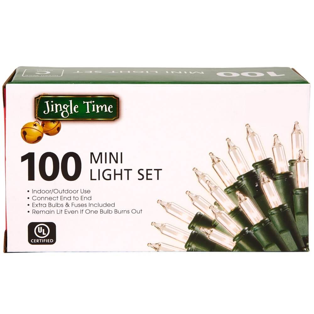 Jingle Time 100 Clear Mini Light Set