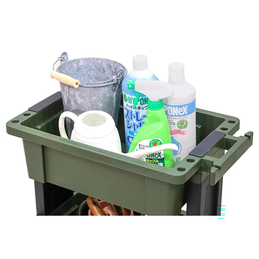 JEJ Astage 40" Bin Utility Cart, Green