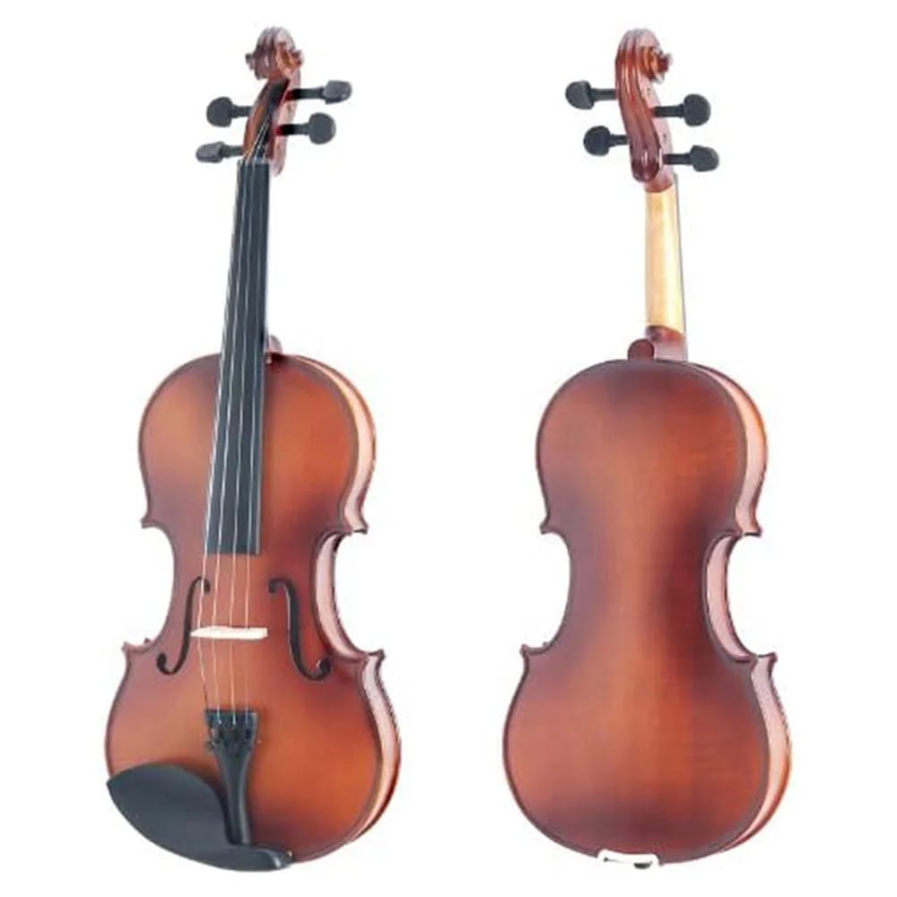 Mendini 12" Solid Wood Viola, Satin Antique