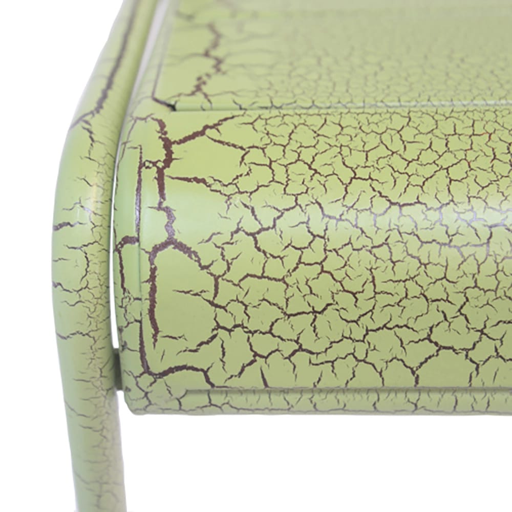 Carmella Stackable Metal Outdoor Bar Stool, Green, 2 Count