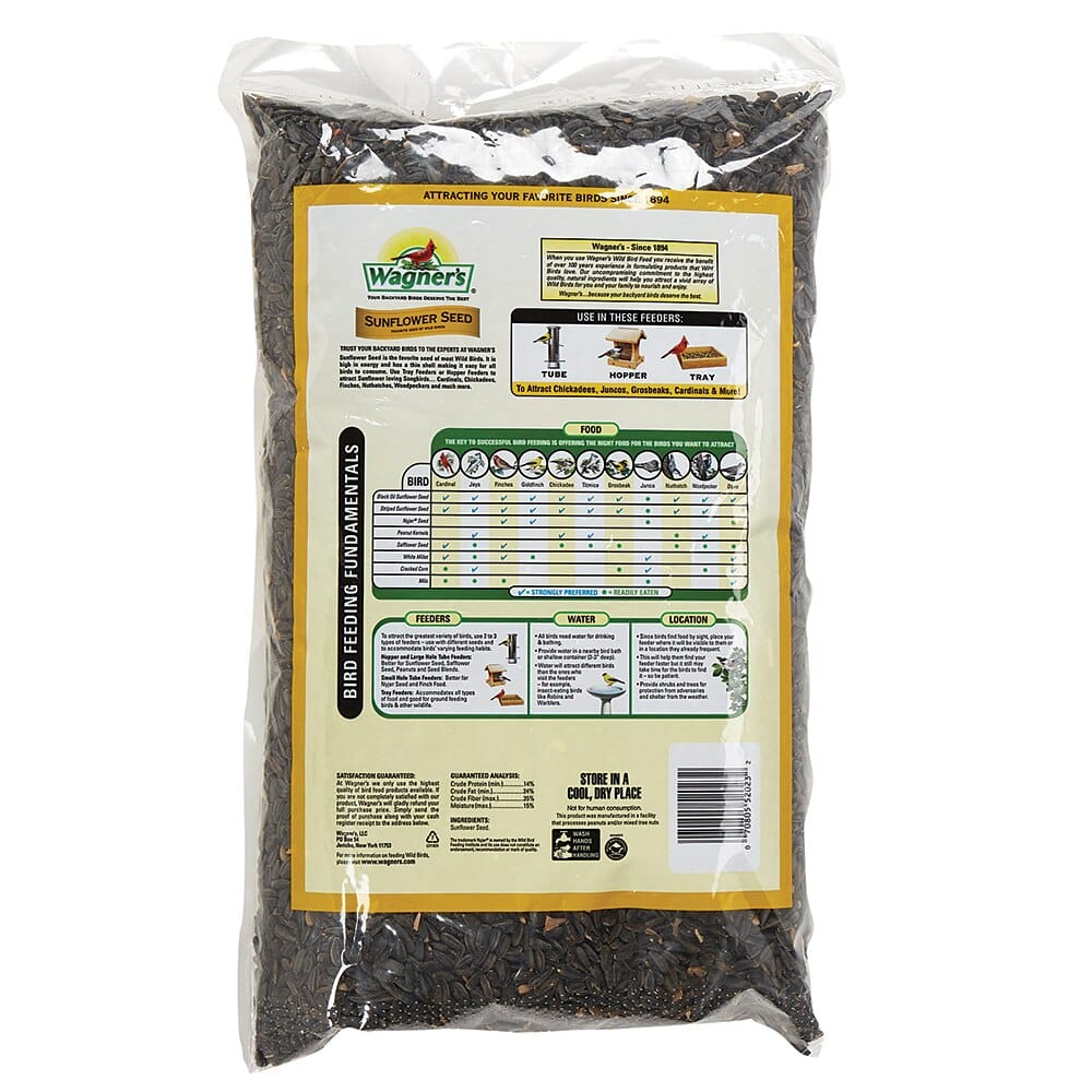 Wagner's Black Oil Sunflower Seed Wild Bird Food, 5 lbs