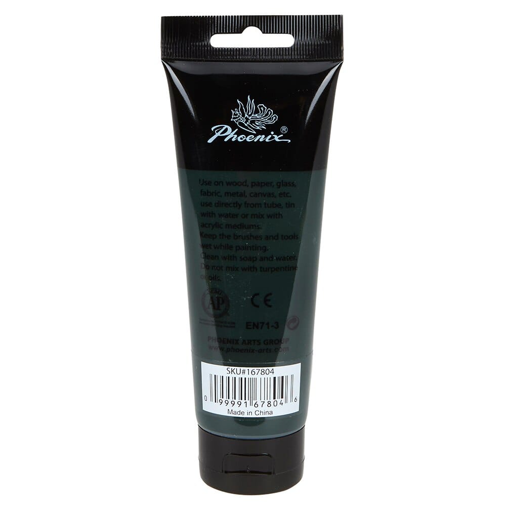 Phoenix Artist's Acrylic Paint, Hooker's Green Hue Permanent, 120 ml