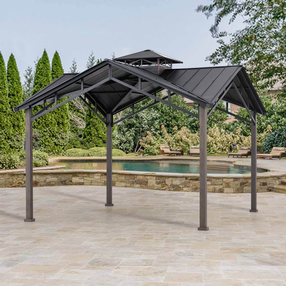 12' x 12' Steel Hardtop Pavilion